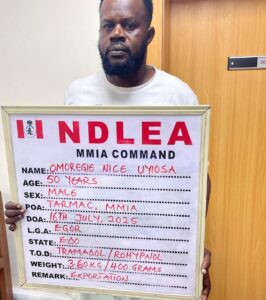 Nice Uyiosa NDLEA arrest