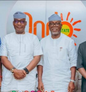 Barr. Morayo Lebi and Ondo State Governor, Lucky Ayedatiwa. 