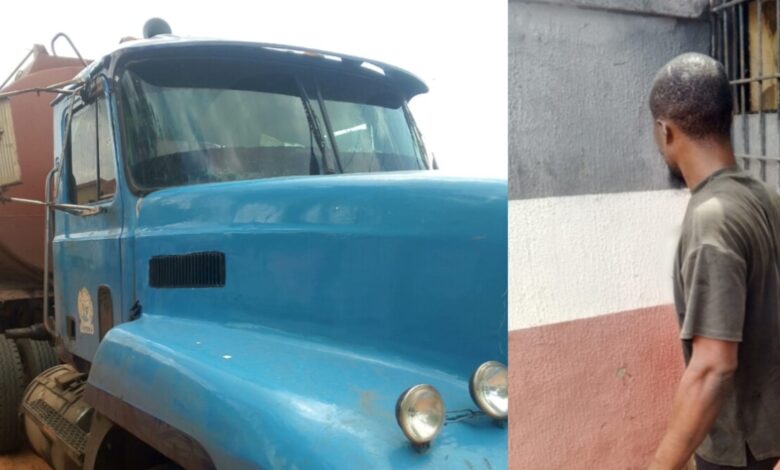 Anambra: NSCDC Impounds Truck Carrying 45,000 Litres of Suspected Adulterated Petrol, Arrests Driver 1 IMG 20260727 121541