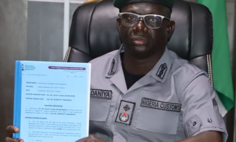 Customs FOU 'C' Gets New Leadership as Comptroller Balogun Hands Over to DC Nadaniya 1 IMG 20260929 173843