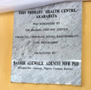 Oyo/Osun Customs Boosts Healthcare Access With Rehabilitated Facility in Modakeke 3 IMG 20261024 WA0023